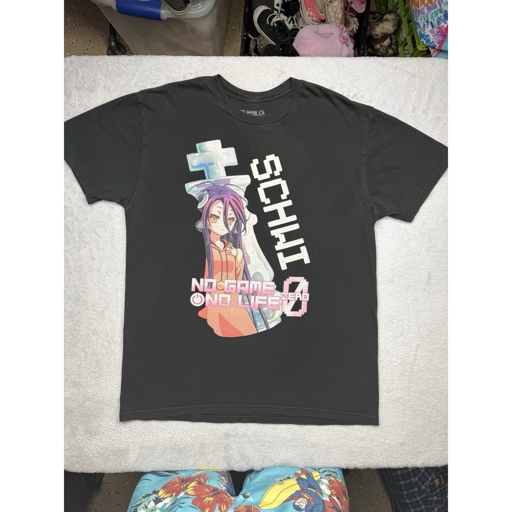 Sanical Filmworks No Game No Life Zero Schwi Graphic T-Shirt Men's M Black